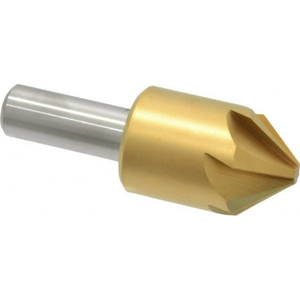 1/2 TiN Pack of 6 82 Degrees Cobalt Countersink 1/2 TiN Pack of 6 82 Degrees Cobalt Countersink